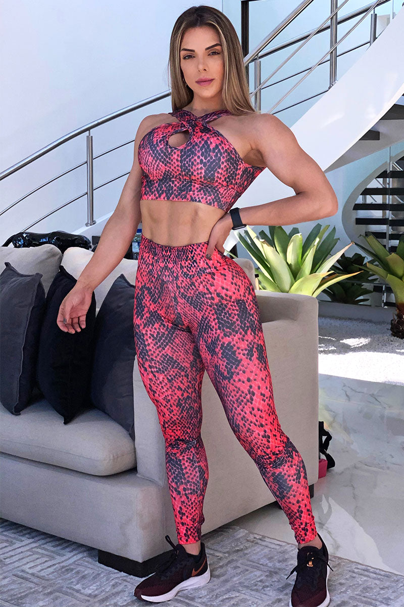 Red Jaguar Crossed Tropical Top Laredo Kickboxing Academy