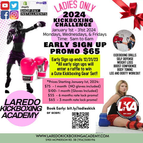 2024 LADIES ONLY KICKBOXING CHALLENGE (1 Month)