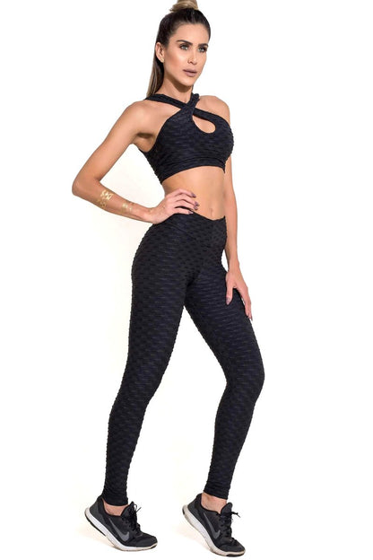 CANOAN - BRAZILIAN LEGGING - ANTI CELLULITE TEXTURED HEART BOOTY EFFECT