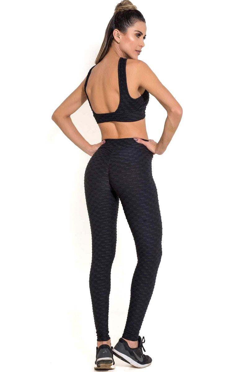 CANOAN - BRAZILIAN LEGGING - ANTI CELLULITE TEXTURED HEART BOOTY EFFECT